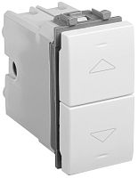 Выключатель жалюзи без фиксации модульный DKC Avanti 2-кл. 1 мод. белое облако картинка